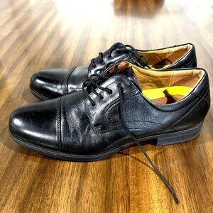 Florsheim Mens Black Leather Oxford Dress Shoes 11.5D Comfort Technology